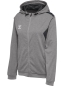 Preview: Damen Hummel Authentic Zip Hoodie - Grey melange